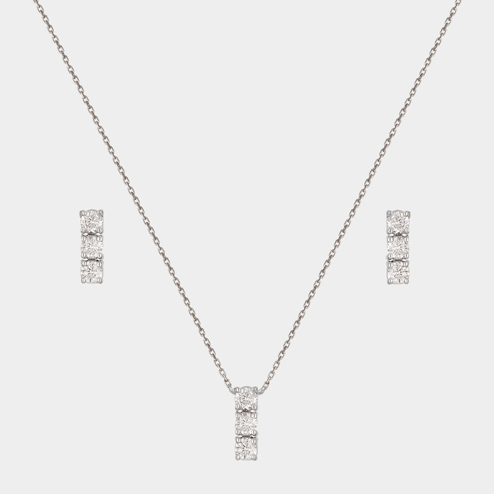 DIAMOND HALF SET GOLD 18KT