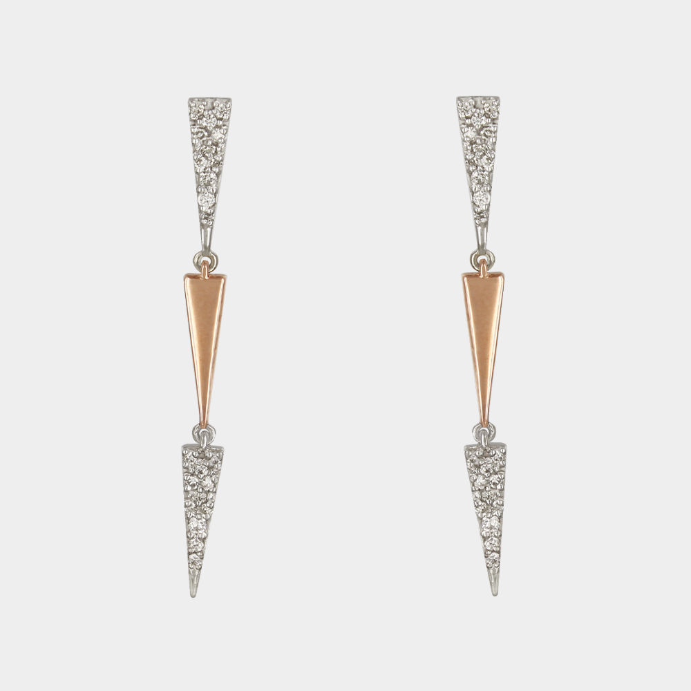 DIAMOND EARRINGS GOLD 18KT