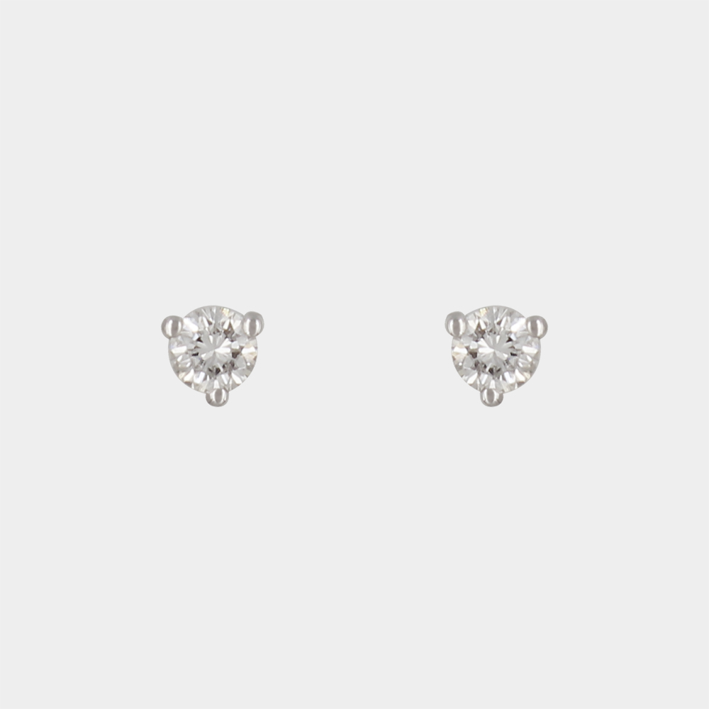 DIAMOND STUD EARRING GOLD 18KT